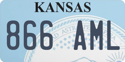KS license plate 866AML