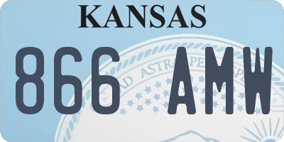 KS license plate 866AMW