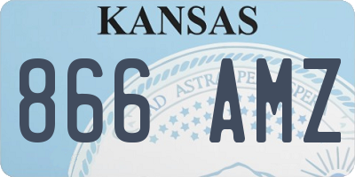 KS license plate 866AMZ