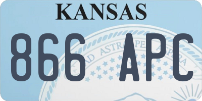 KS license plate 866APC