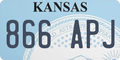 KS license plate 866APJ