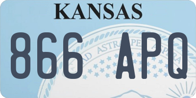 KS license plate 866APQ
