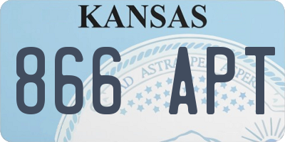 KS license plate 866APT