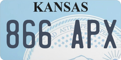 KS license plate 866APX