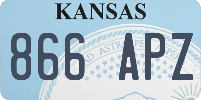 KS license plate 866APZ
