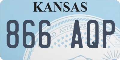 KS license plate 866AQP