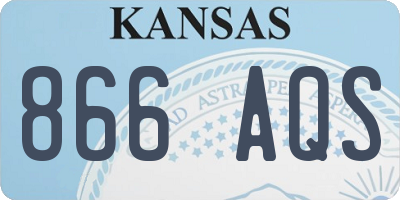 KS license plate 866AQS