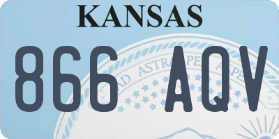 KS license plate 866AQV