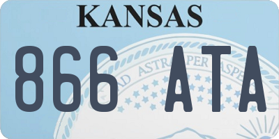 KS license plate 866ATA