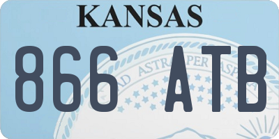 KS license plate 866ATB