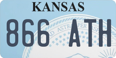 KS license plate 866ATH
