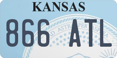 KS license plate 866ATL