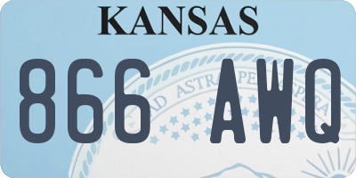 KS license plate 866AWQ