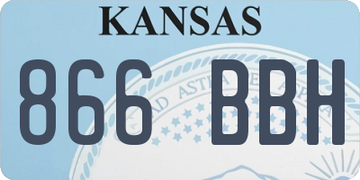 KS license plate 866BBH