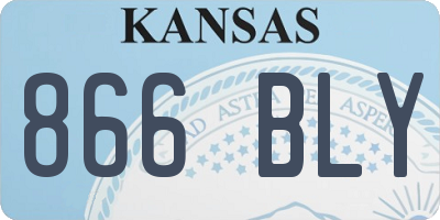 KS license plate 866BLY
