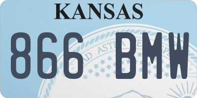 KS license plate 866BMW