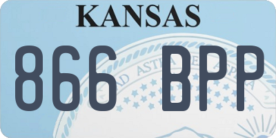 KS license plate 866BPP