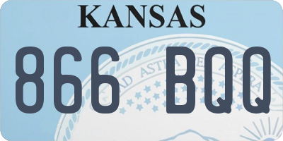 KS license plate 866BQQ