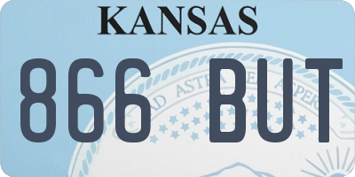 KS license plate 866BUT