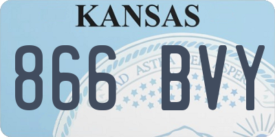 KS license plate 866BVY
