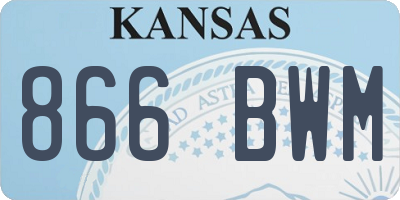 KS license plate 866BWM