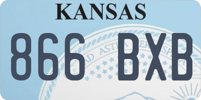 KS license plate 866BXB