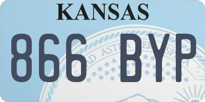 KS license plate 866BYP
