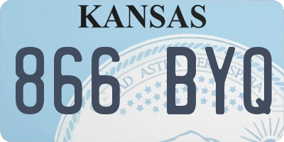 KS license plate 866BYQ