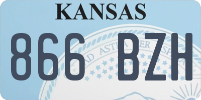 KS license plate 866BZH