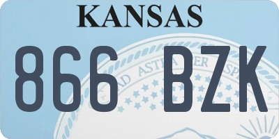 KS license plate 866BZK