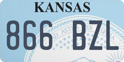 KS license plate 866BZL