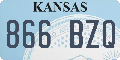 KS license plate 866BZQ