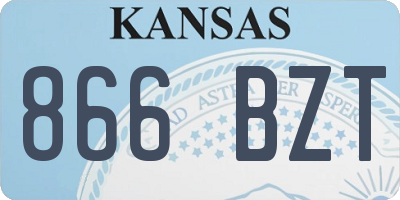 KS license plate 866BZT