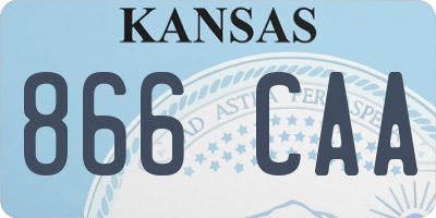 KS license plate 866CAA