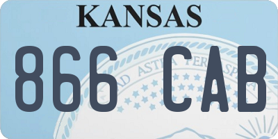 KS license plate 866CAB