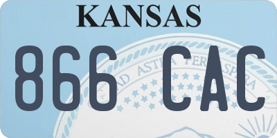 KS license plate 866CAC