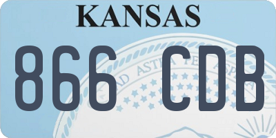 KS license plate 866CDB