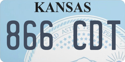 KS license plate 866CDT
