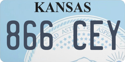 KS license plate 866CEY