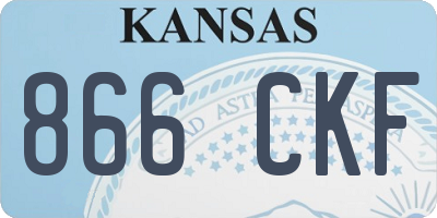 KS license plate 866CKF