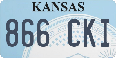 KS license plate 866CKI