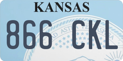 KS license plate 866CKL