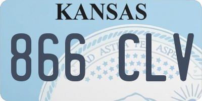 KS license plate 866CLV