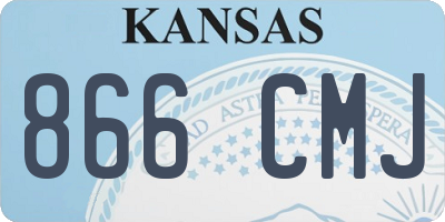 KS license plate 866CMJ