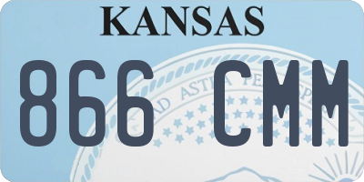 KS license plate 866CMM