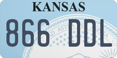 KS license plate 866DDL
