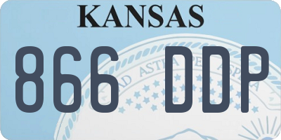 KS license plate 866DDP