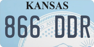 KS license plate 866DDR