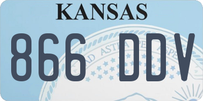 KS license plate 866DDV