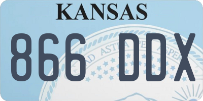 KS license plate 866DDX
